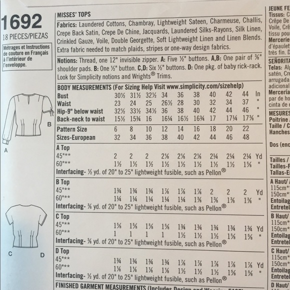 1940’s retro and vintage blouse patterns - Picture 6 of 6